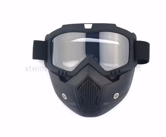 A motocicleta unisex do esqui parte a máscara facial removível à prova de vento